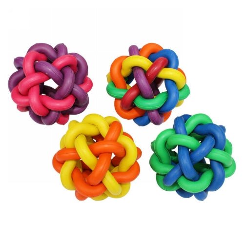 Nobbly Wobbly Dog Toy 4″ Assorted Colors 1 Count by Multipet