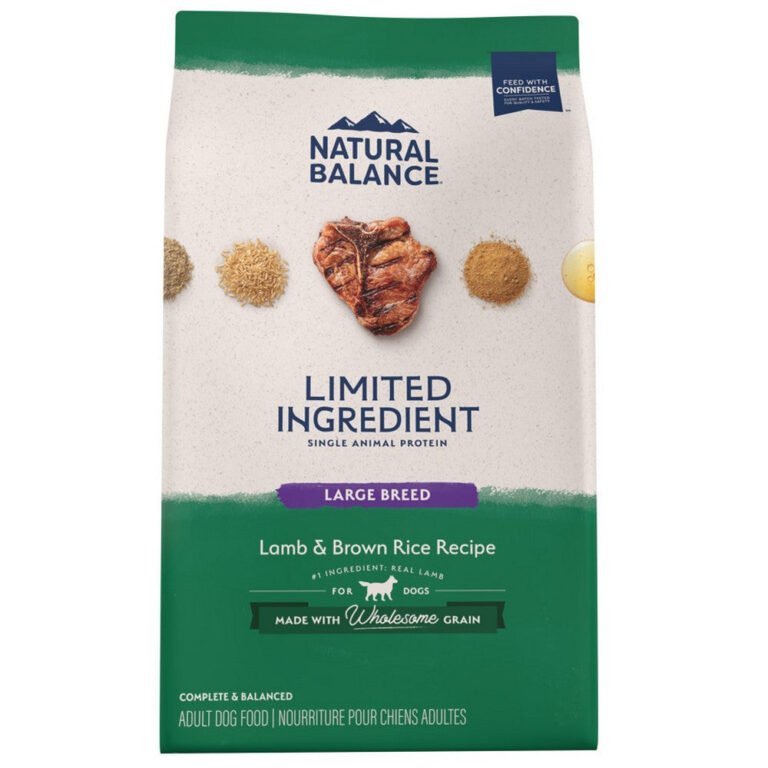 Natural Balance Pet Foods, Natural Balance Pet Foods L.I.D. Large Breed Bites Dry Dog — Food Lamb Brown Rice 26 Lbs