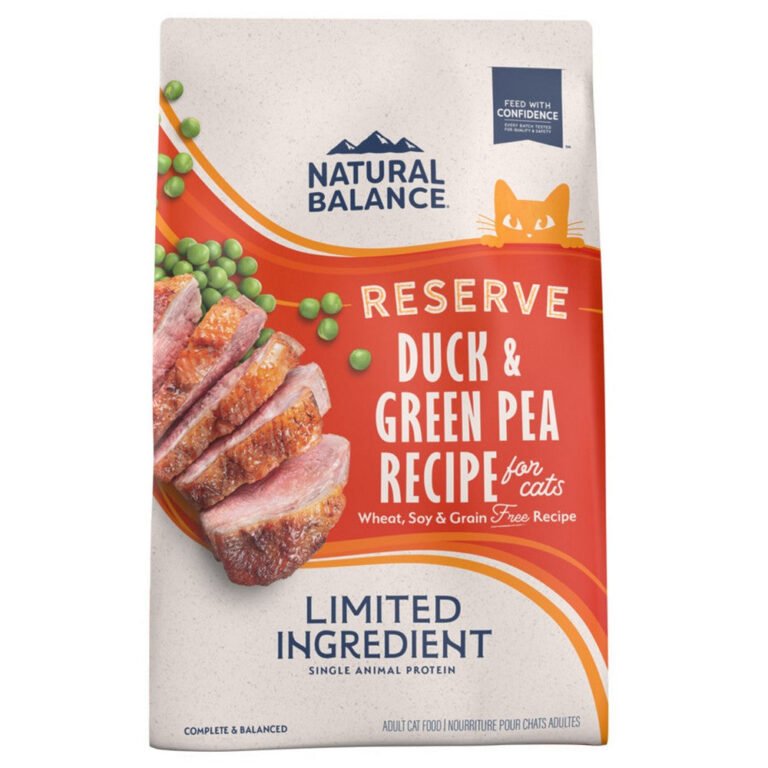 Natural Balance Pet Foods, Natural Balance Pet Foods Limited Ingredient Reserve Grain — Free Dry Cat Food Duck Green Pea 4 Lbs