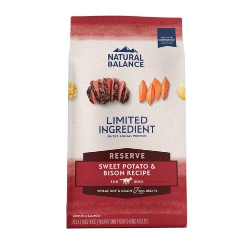 Natural Balance Pet Foods, Natural Balance Pet Foods Limited Ingredient Reserve Grain — Free Sweet Potato Bison 12 Lbs