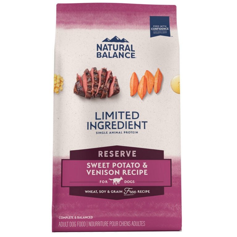 Natural Balance Pet Foods, Natural Balance Pet Foods Limited Ingredient Reserve Grain — Free Sweet Potato Venison 4 Lbs