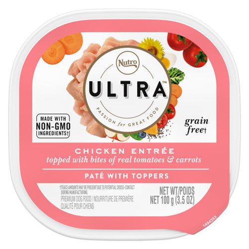 Nutro Products, Inc., Ultra Grain Free Chicken Tntree With Toppers Adult Wet Dog Food