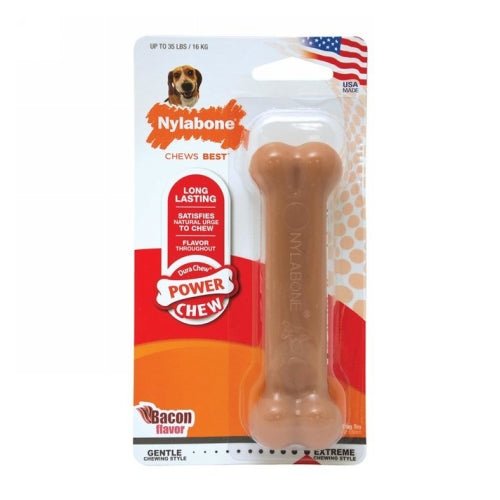 Nylabone, DuraChew Power Chew Bacon Bone Wolf, 1 Each