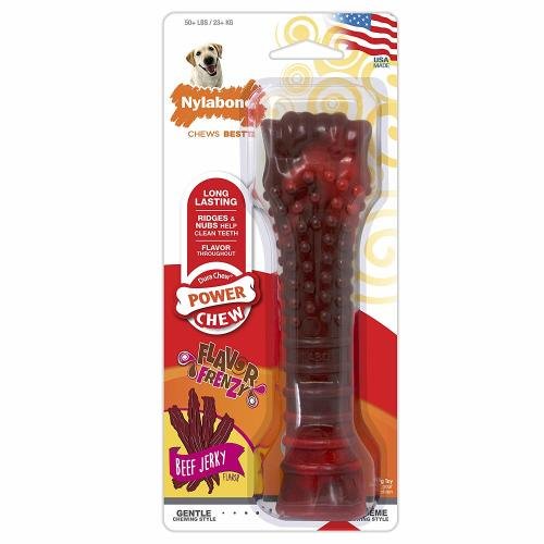 Nylabone, Nylabone Flavor Frenzy Power Chew Dog Toy, Beef Jerky, 1 Each/XL/Souper (1