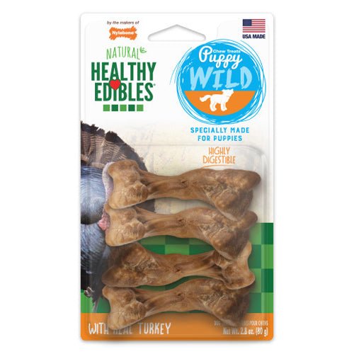 Nylabone, Nylabone Healthy Edibles WILD Puppy Natural Long Lasting Turkey Dog Chew