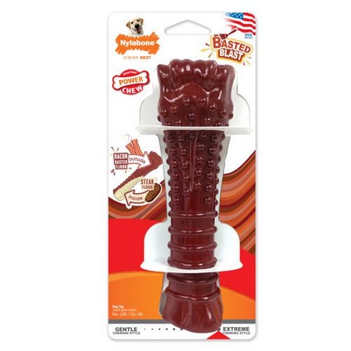 Nylabone, Power Chew Basted Blast Dual Flavored Dog Chew Toys, 1 Count (XL