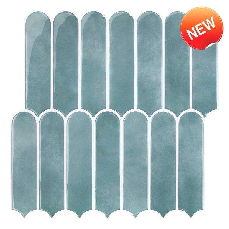 Ocean Mist Fish Scale Peel and Stick Backsplash Tile – Thicker Design