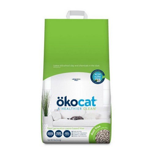 Okocat, Dust Free Paper Cat Litter, 8 Lbs