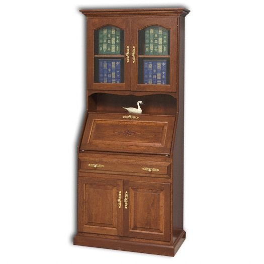 Deluxe 33″ Secretary Desk With Doors