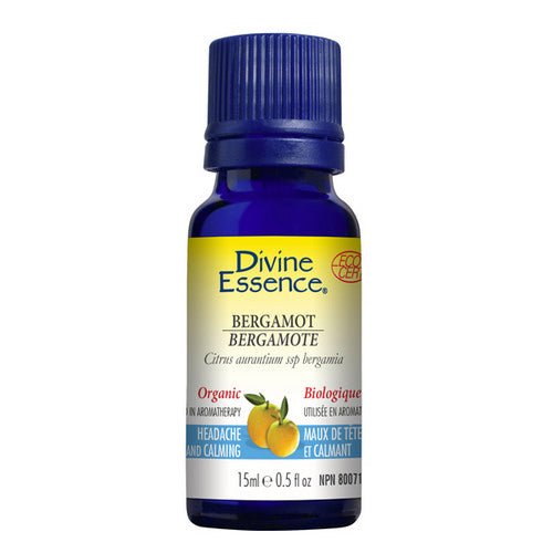 Organic Bergamot Essential Oil 15 Ml by Divine Essence