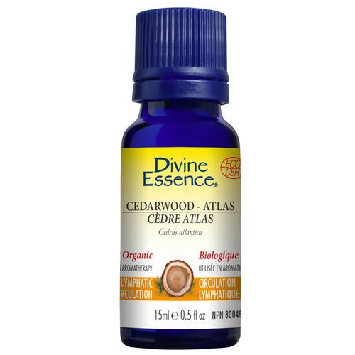 Organic Essentail Oil Cedarwood Atlas 15 Ml by Divine Essence