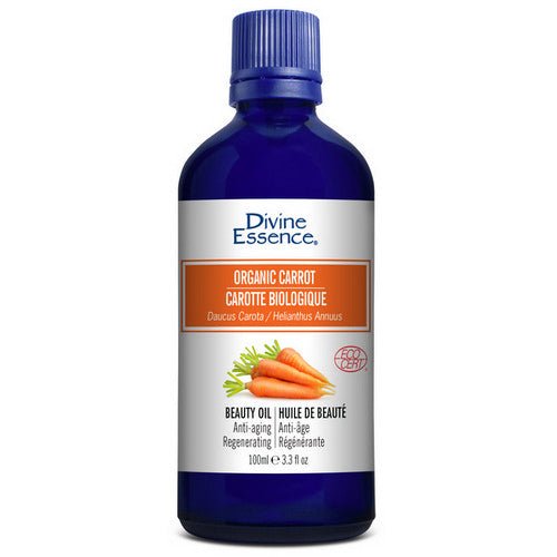 Organic Essential Carrot Oil Extract 100 Ml by Divine Essence