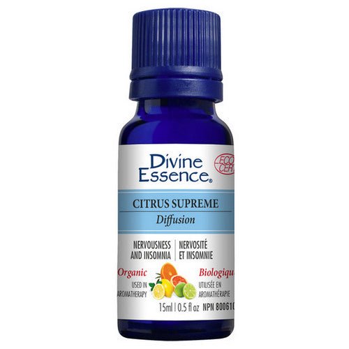 Organic Essential Oil Citrus Supreme-Blend 15 Ml by Divine Essence