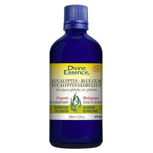 Organic Essential Oil Eucalyptus Blue Gum 100 Ml by Divine Essence