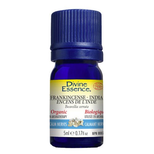 Organic Essential Oil Frankincense India 5 Ml by Divine Essence