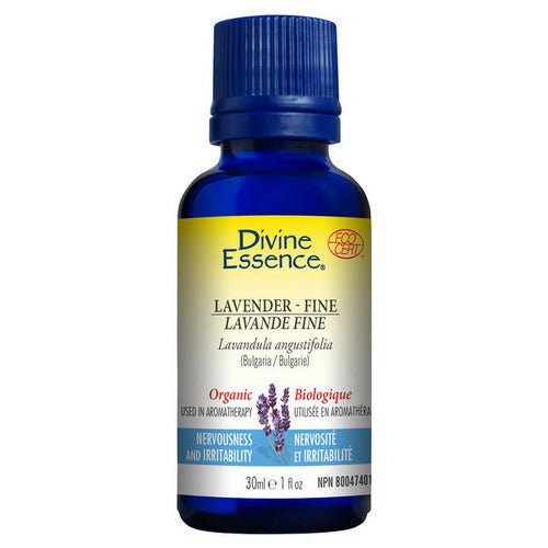 Organic Essential Oil Lavender Fine 30 Ml by Divine Essence