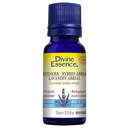 Organic Essential Oil Lavender Hybrid Abrial 15 Ml by Divine Essence