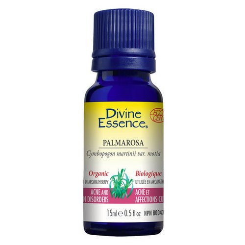 Organic Essential Oil Palmarosa 15 Ml by Divine Essence