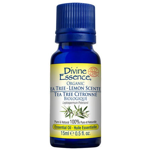 Organic Essential Oil Tea Tree Lemon-Scented 15 Ml by Divine Essence