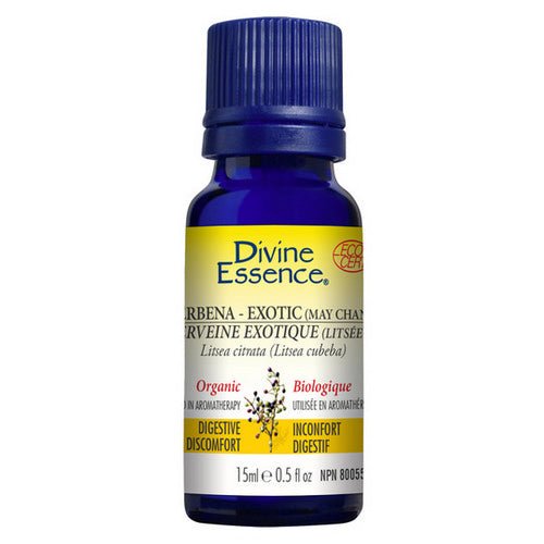 Organic Essential Oil Verbena Exotic (May Chang) 15 Ml by Divine Essence