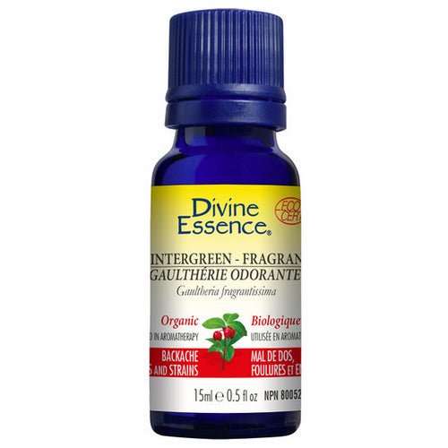 Organic Essential Oil Wintergreen Fragrant 15 Ml by Divine Essence