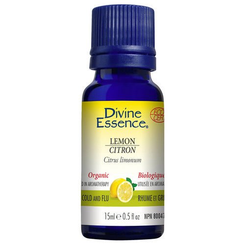 Organic Lemon Essentional Oil 15 Ml by Divine Essence