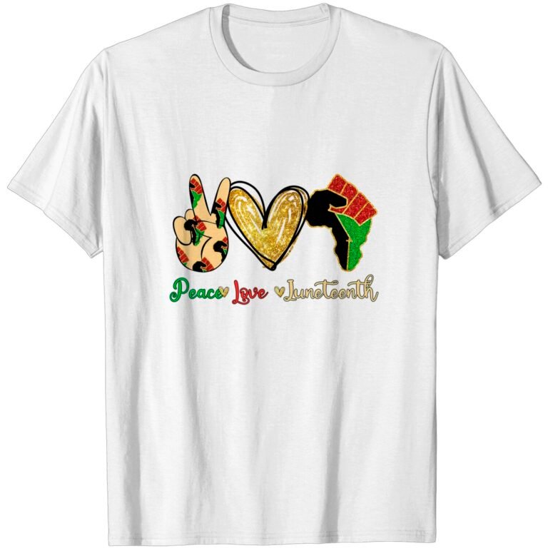 Peace Love Juneteenth T-shirt