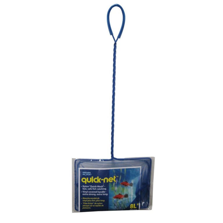 Penn Plax, Penn-Plax Quick-Net, Long Handle, Green, 8 Inches X 6 Inches