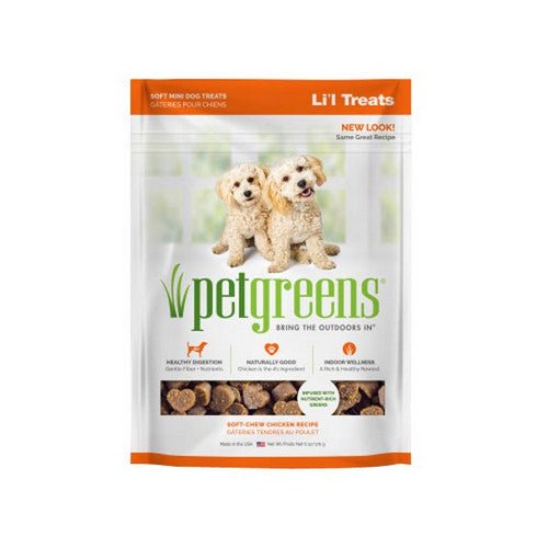 Pet Greens, Li’l Treats Soft Mini Dog Treats Chicken, 1 Count / 6 Oz