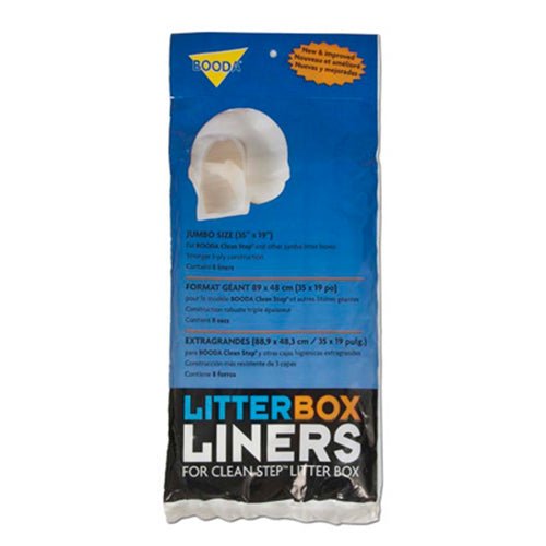 Petmate, Petmate Cleanstep Litter Box Liners, White, 1 Each/8 Count, Jumbo