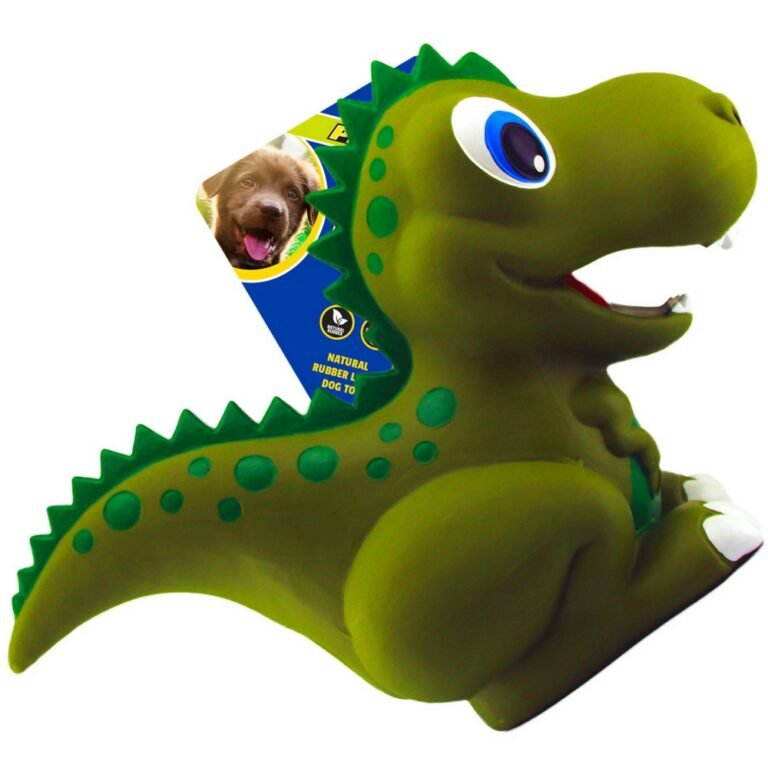 Petsport USA, Petsport USA NaturFlex Dinosaur Latex Dog Toy, T-Rex, 9 Inches, Large