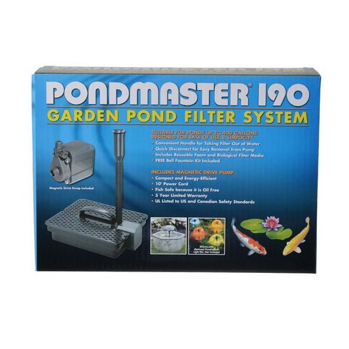 Pondmaster, Garden Pond Filter System Kit, Model 190
