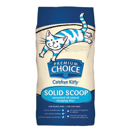 Premium Choice Litter, Premium Choice Litter Carefree Kitty Unscented All Natural Scoop — Cat 1 Each 50 Lb