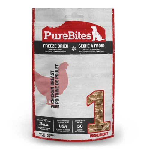 PureBites, Chicken Breast Freeze Dried Dog Treats, 1 Count (1.4 Oz)