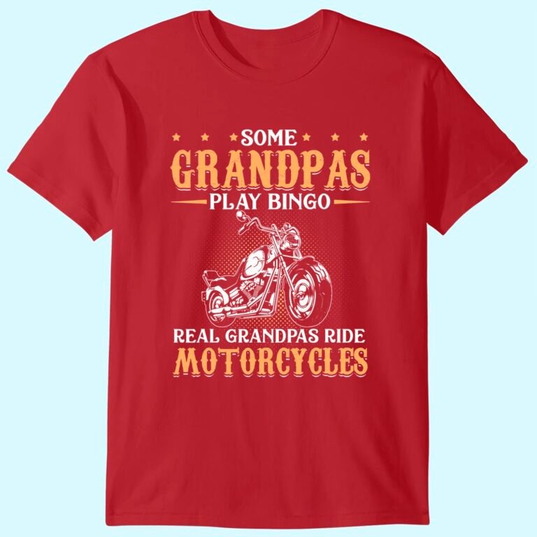 Real Grandpas Ride Motorcycles Gifts For Grandfather T-shirt
