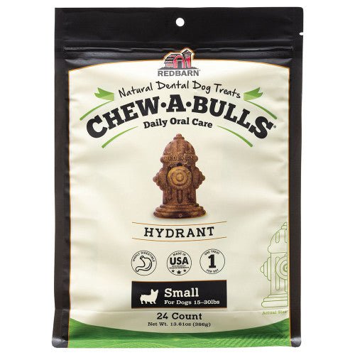 Redbarn Pet Products, Redbarn Pet Products Chew-A-Bulls Dental Dog Treat, Hydrant, 1 — Each 24 Pk Small