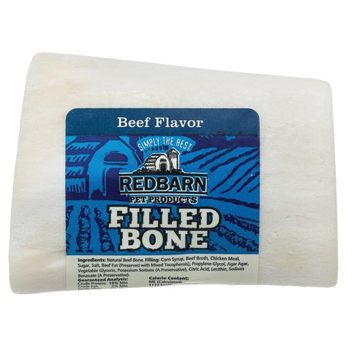 Redbarn Pet Products, Redbarn Pet Products Filled Bone Dog Treat, Beef, 1 Each/3.5 Oz