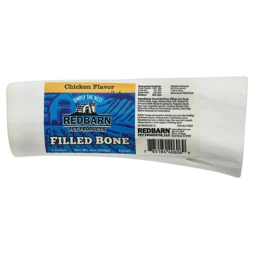 Redbarn Pet Products, Redbarn Pet Products Filled Bone Dog Treat, Chicken, 1 Each/5 Oz