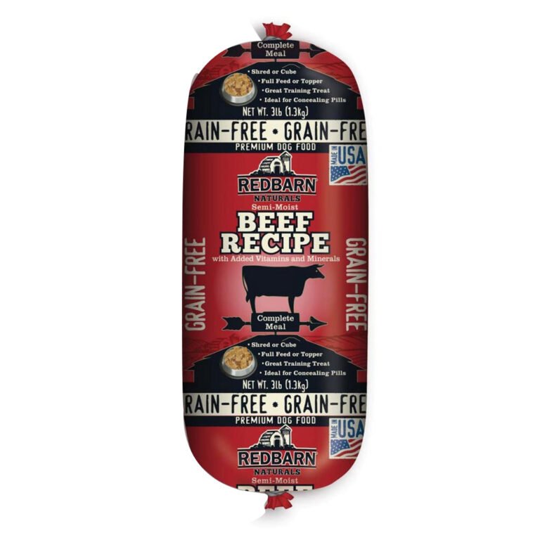 Redbarn Pet Products, Redbarn Pet Products Grain Free Dog Food Roll, Beef, 3 Lbs