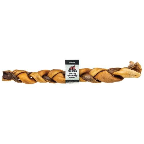 Redbarn Pet Products, Redbarn Pet Products Puffed Collagen Braid Dog Treat, 12 Inch (Case