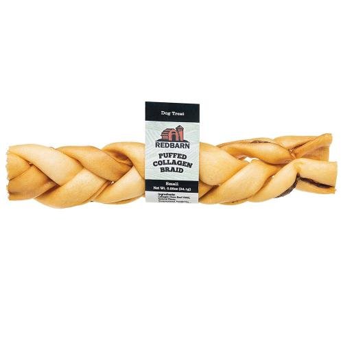 Redbarn Pet Products, Redbarn Pet Products Puffed Collagen Braid Dog Treat, 6 Inch (Case