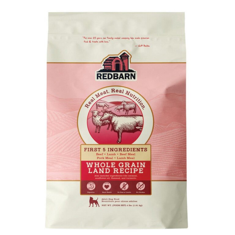 Redbarn Pet Products, Redbarn Pet Products Whole Grain Dry Dog Food, Land, 4 Lbs