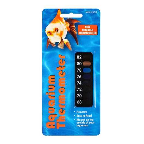 San Francisco Bay Brand, LCR Hallcrest Liquid Crystal Aquarium Thermometer Vertical — Black 1 Each Mini