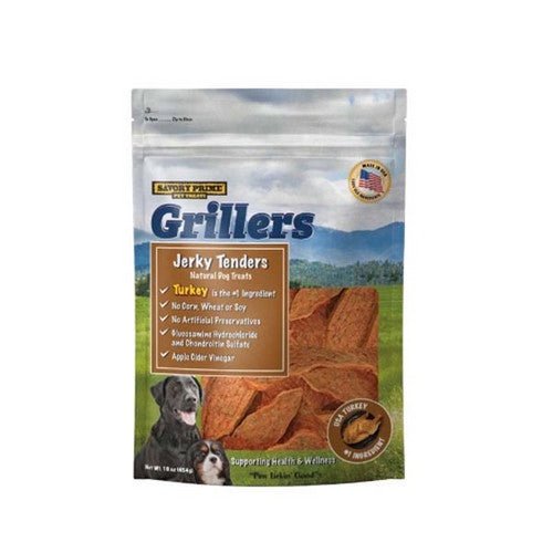 Savory Prime, Girllers Jerky Tenders Dog Treats Turkey, 1 Count / 16 Oz (Strip)