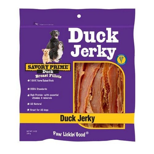 Savory Prime, Natural Jerky Treats Duck, 1 Count / 8 Oz (Strip)