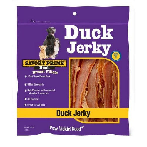 Savory Prime, Natural Jerky Treats Duck, 16 Oz (Strip)