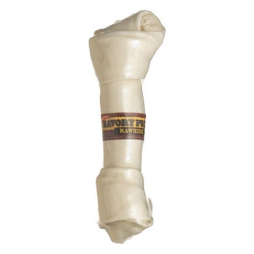 Savory Prime, Supreme Knotted Rawhide Bones Bulk, Natural, 1 Count / 8-9 Inches