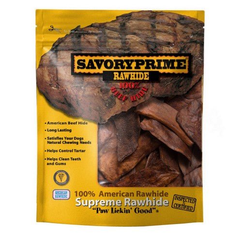 Savory Prime, Supreme Rawhide Chips Beef, 1 Count / 1 Lb