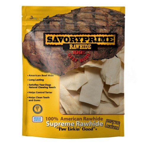 Savory Prime, Supreme Rawhide Chips Natural, 1 Count / 16 Oz