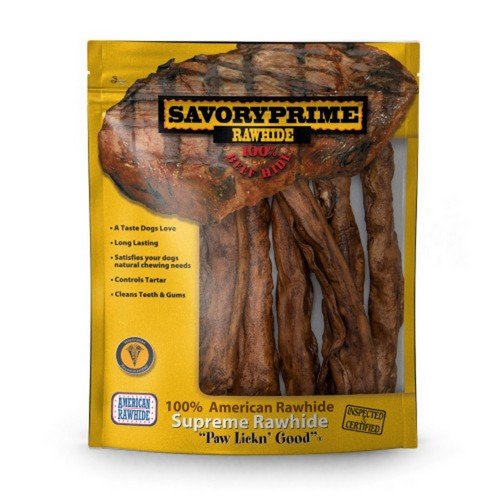 Savory Prime, Supreme Rawhide Retriever Roll Beef, 7 Count (4.8 Oz / Log)
